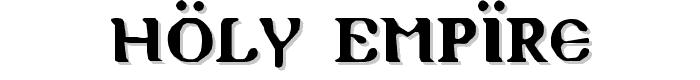 Holy Empire font